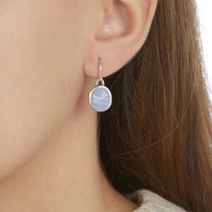 Siren Gemstone Wire Earrings
Sterling Silver & Blue Lace Agate